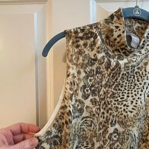 Animal print top